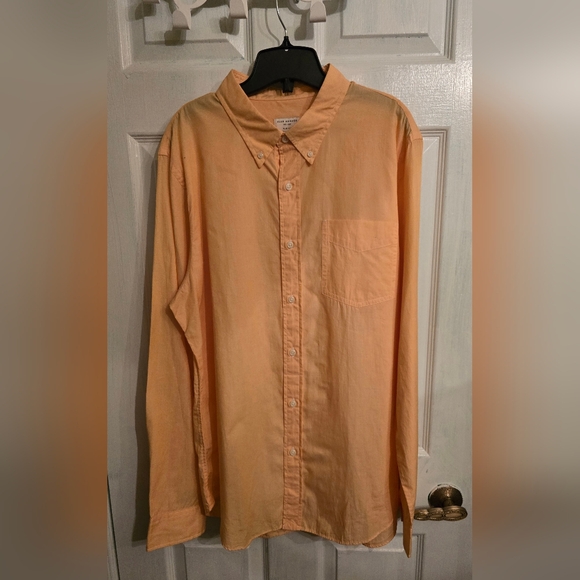 Club Monaco Peach Slim Fit Shirt Size XL - Picture 3 of 3